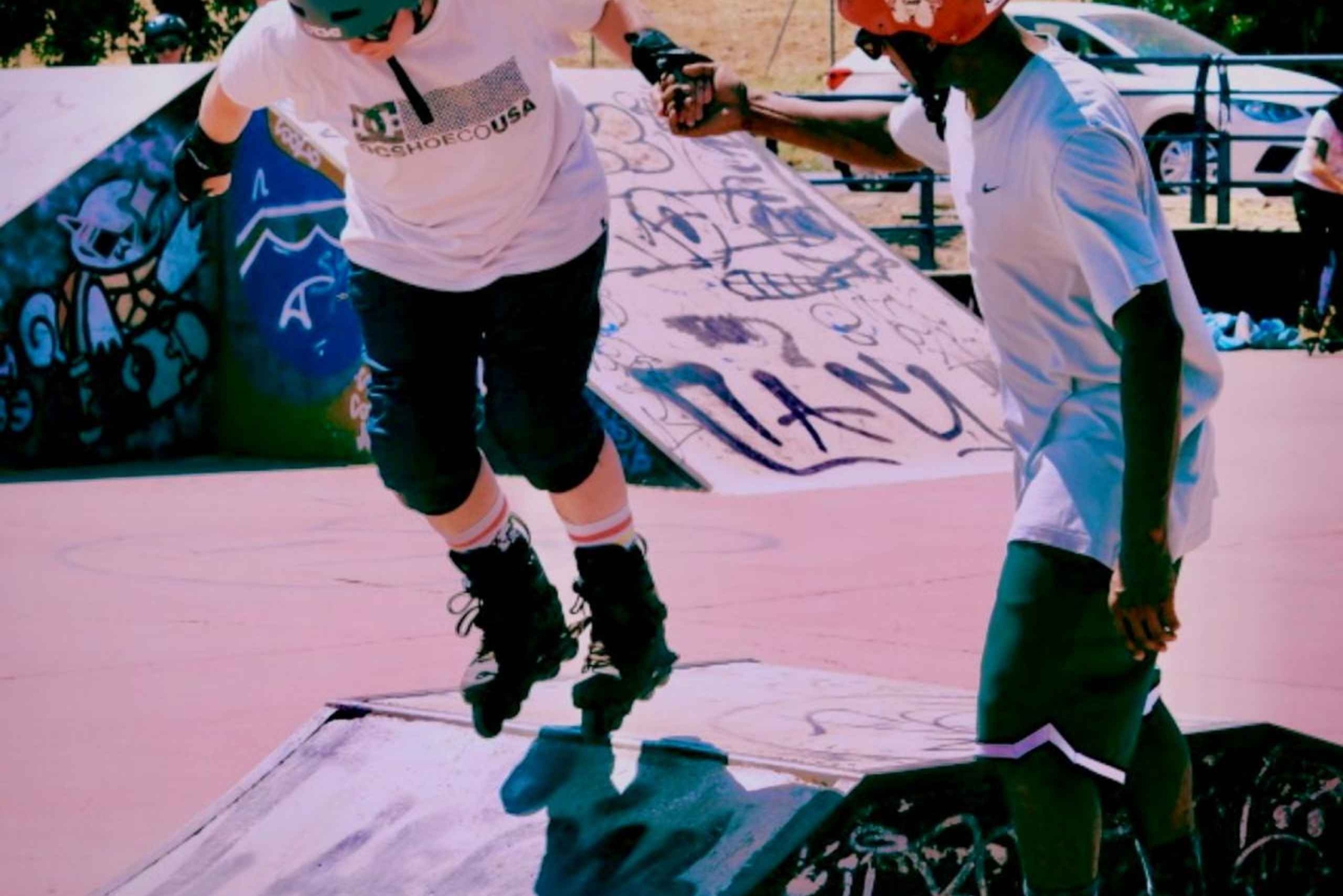 Malaga: stadsrondleiding op rolschaatsen, rolschaatslessen