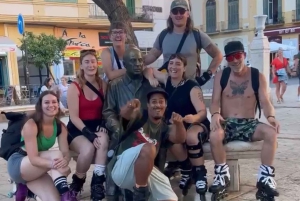 Malaga: stadsrondleiding op rolschaatsen, rolschaatslessen
