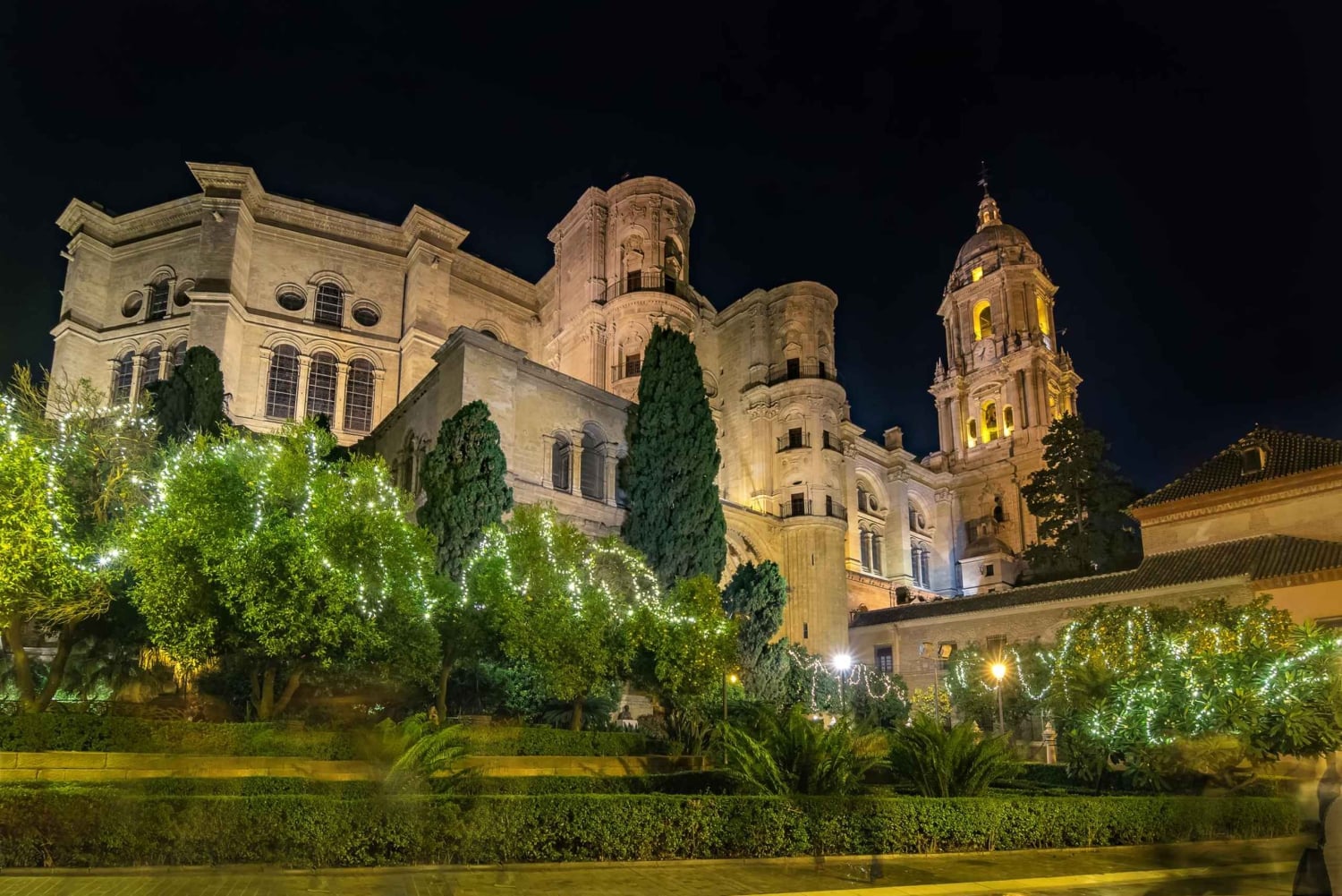 Les lumières festives de Málaga : une visite à pied privée de Noël
