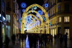 Les lumières festives de Málaga : une visite à pied privée de Noël