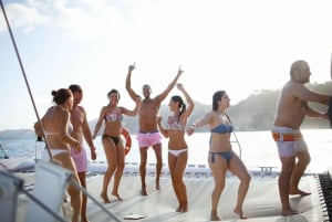 Malaga: Katamaranseiling med svømming og paellalunsj