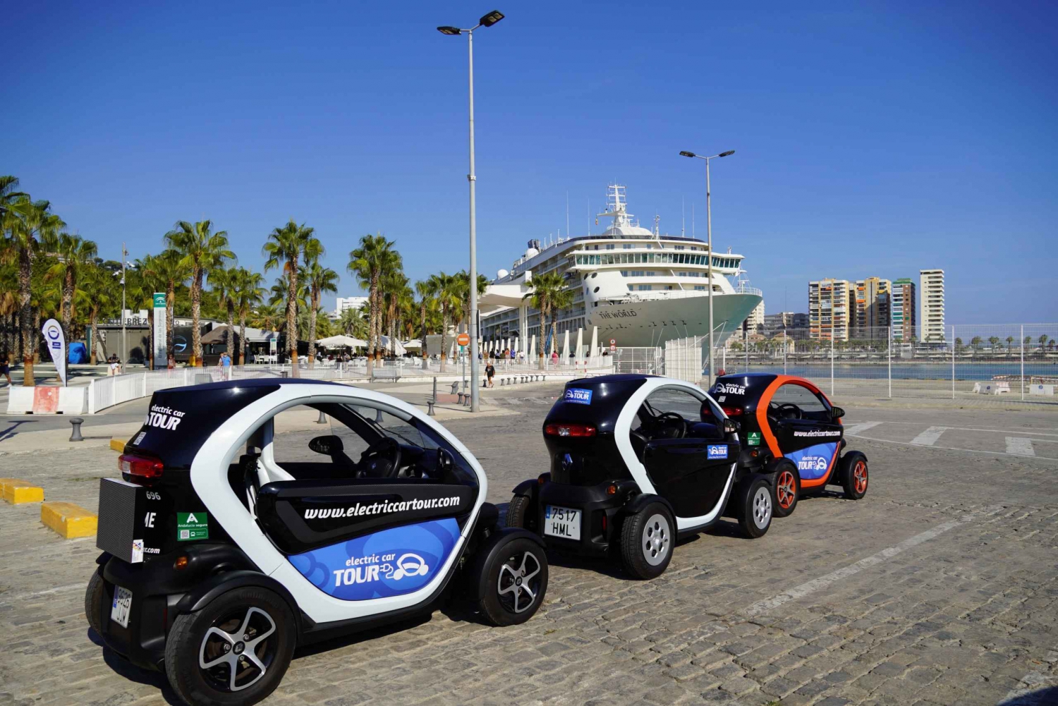 Nigth Tour in Malaga by ElectricCar.Enjoy the sunset