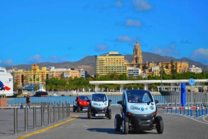 Malaga: Sunset to Night Tour by Electric Car