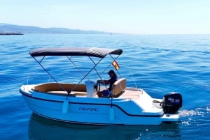 Marbella: Alugue um barco sem precisar de licença