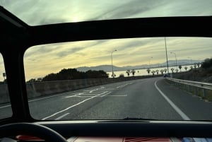 Nigth Tour i Malaga med elbil - nyd solnedgangen