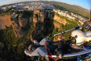 Paramotoring i Ronda (Malaga), nær Marbella