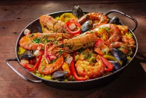 VISITE GUIDÉE PREMIUM TAPAS : Paella, dégustations au marché et cave