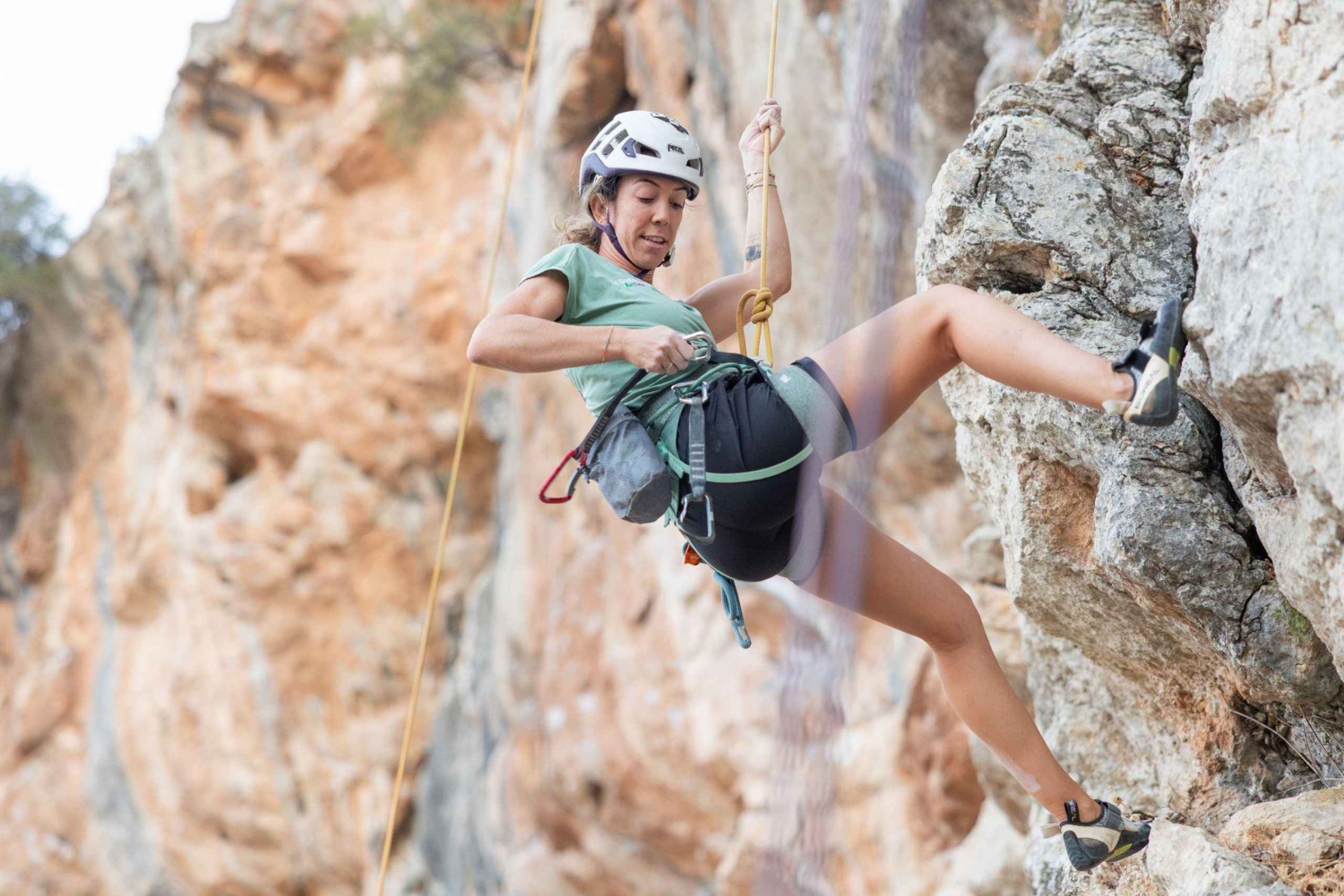 El Chorro: Bautismo escalada en alrededores Caminito del Rey