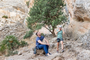El Chorro: Bautismo escalada en alrededores Caminito del Rey