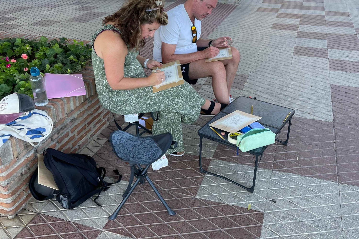 Recorrido y Dibujo en Málaga