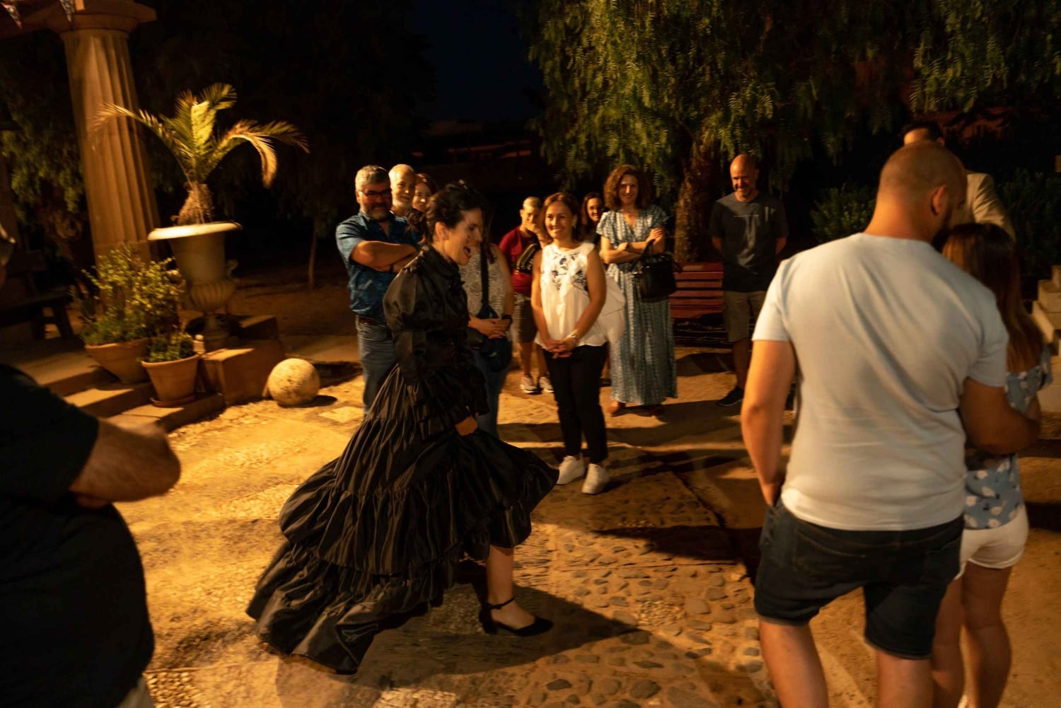 Teaterföreställning på Cementerio Inglés i Málaga