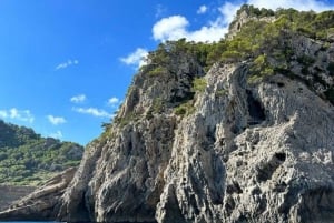 Alcudia: Bådtur med mad, drikke og snorkling