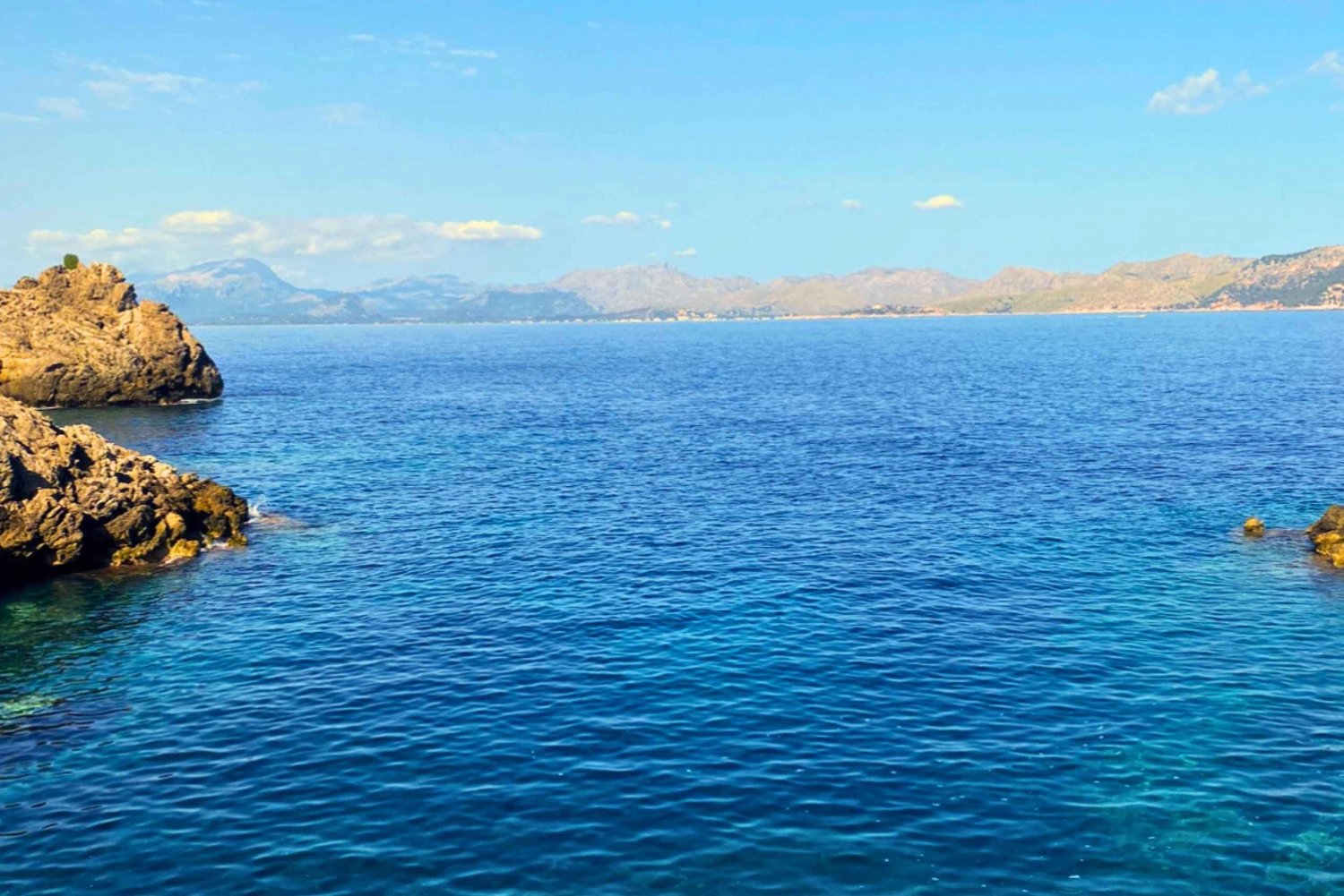 Privat båttur til Alcudia og Pollensa, kaptein, drivstoff, snorkling