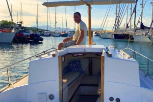 Privat båttur til Alcudia og Pollensa, kaptein, drivstoff, snorkling