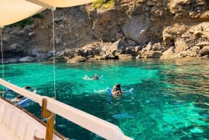 Rondvaart Alcudia & Pollensa, kapitein, brandstof, snorkelen