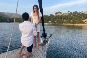 Alcudia: Romantyczny rejs pod żaglami z kolacją dla 2 osób