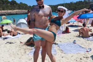 Cala Llombards o Cala Santany & Es Pontas Snorklausta ja SUPia