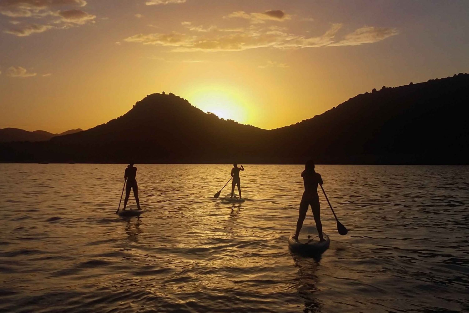 Cala Rajada: stand up paddle al tramonto