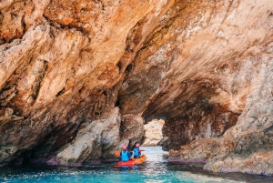 Cala Varques: Caves: Opastettu meriluolat Kajakki- ja snorklausretki
