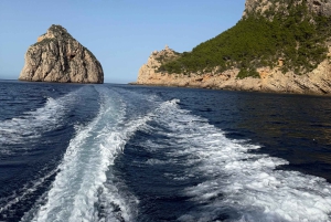 Can Picafort: paseo en barco privado de 2 horas: natación, snorkel y relax