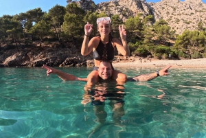 Can Picafort : 4 heures de croisière privée, plongée, baignade et scooter des mers