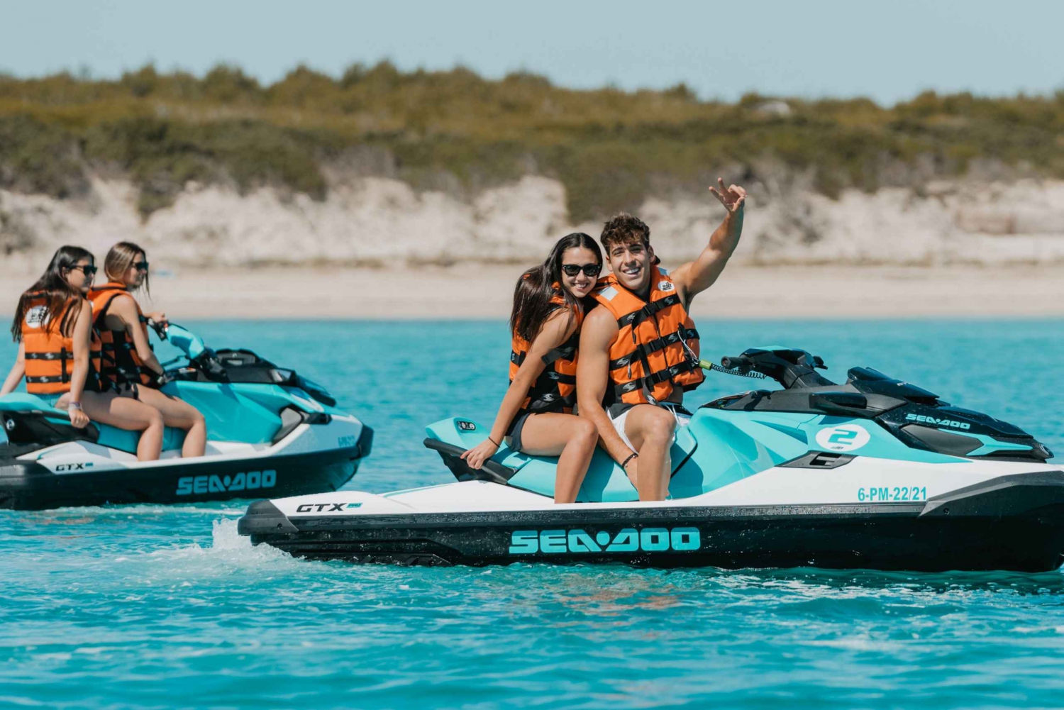 Can Picafort: Guided Alcudia Bay Jet Ski Tour with Photos