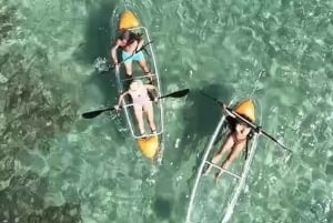 Can Picafort: aventura de aluguer de caiaque transparente