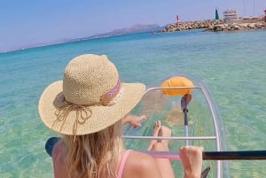 Can Picafort: aventura de aluguer de caiaque transparente