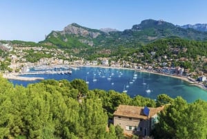 Palma: Guided Mallorca Island Tour Via Boat, Train, and Bus