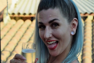 パルマの屋上で楽しむパエリアとワインの夕食会