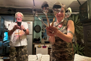 パルマの屋上で楽しむパエリアとワインの夕食会