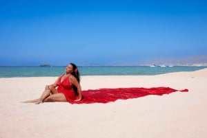 Flying Dress fotoshoot på Mallorca – elegante billeder ved havet, katedralen