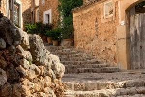 Fornalutx town and hiking to the mountains olive farm