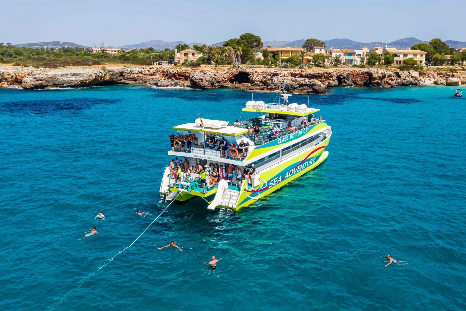 Vanuit Cala Millor: boottocht langs de oostkust op een boot met glazen bodem