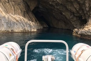 Från Cala Rajada: Motorbåtsresa till Cala Millor och Cala Bona