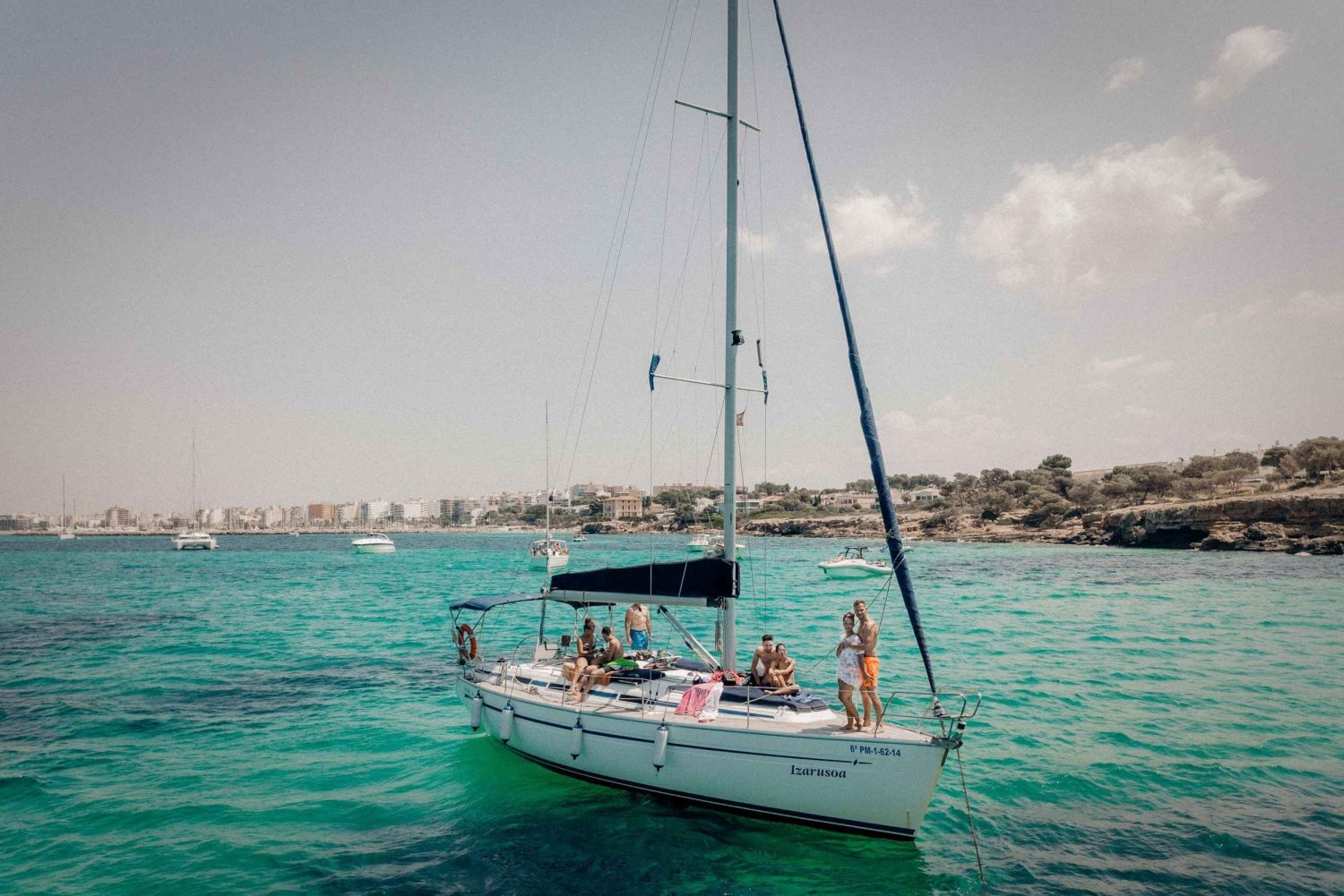From can Pastilla : Sailing boat trip with Food & Drinks