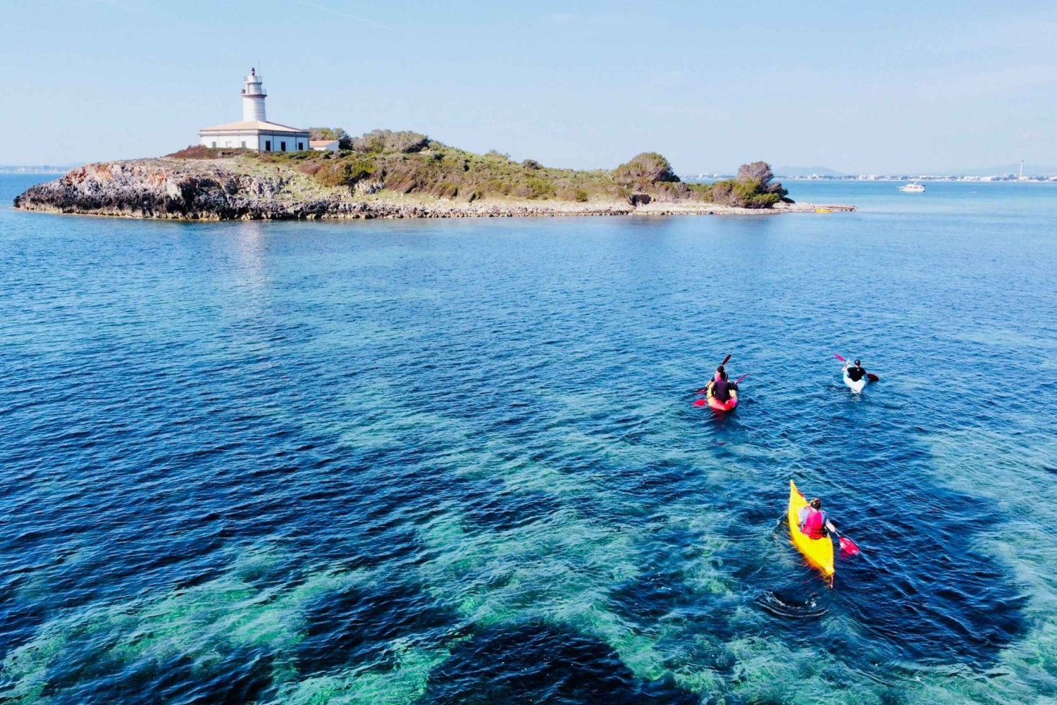 From Inmood Hotel Alcanada. Kayaking Guided Route Island