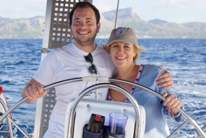 From Port Alcudia: Sailing Trip with Snacks and Wine