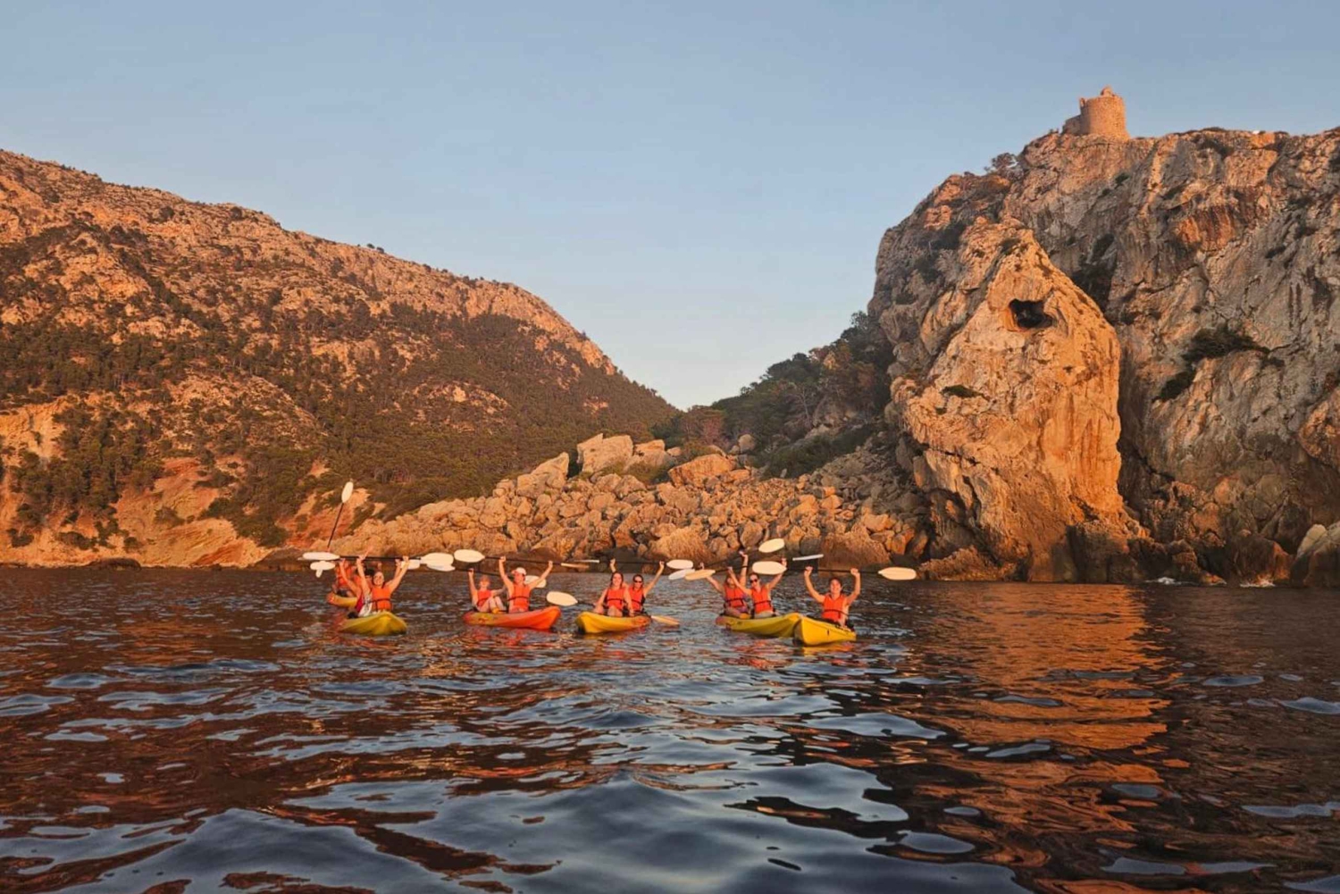 Fra Sant Elm: kajakktur inn i solnedgangen - piknik inkludert
