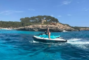MALLORCA: JET SKI TO ES CALÓ DES MORO, CALA D'OR.