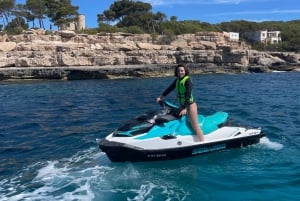 MALLORCA: JET SKI TO ES CALÓ DES MORO, CALA D'OR.