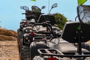 Magaluf: Tour en quad por la montaña, visitando cuevas, calas y acantilados