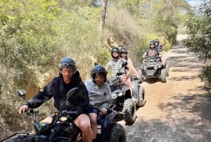 Magaluf: Tour en quad por la montaña, visitando cuevas, calas y acantilados