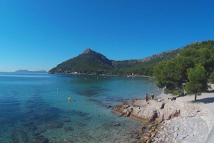 Alcudia: Glass Bottom Boat Trip to Formentor Beach