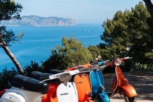 Mallorca: Halvdagstur med guide på en klassisk Vespa