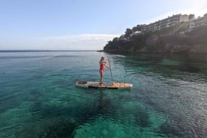 Mallorca: Privé Watersport Boot. Zeil LUNCH Drankjes SUP