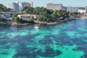 Mallorca: Privat vandsportsbåd. FROKOST Drikkevarer SUP, tubing