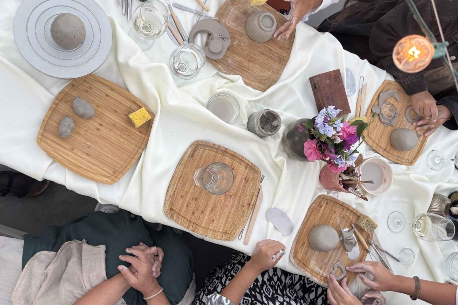 Mallorca: Privat vin- och keramikworkshop med konstnär