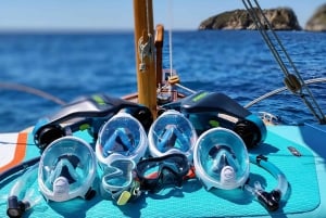 Mallorca: Sailing 100% electric boat + snorkel + tasting