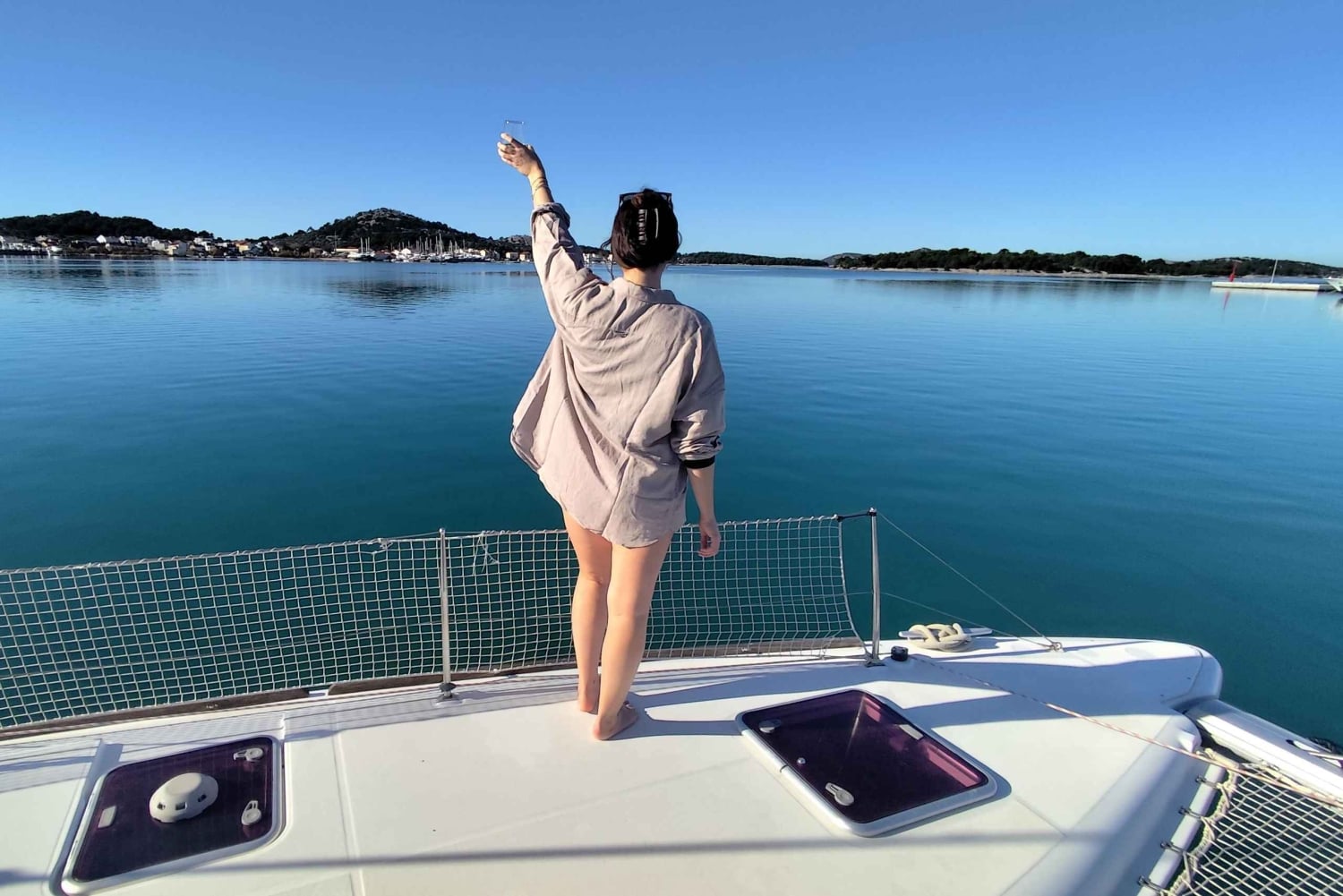 Majorka: prywatny czarter katamaranu z tapas w Santa Ponsa